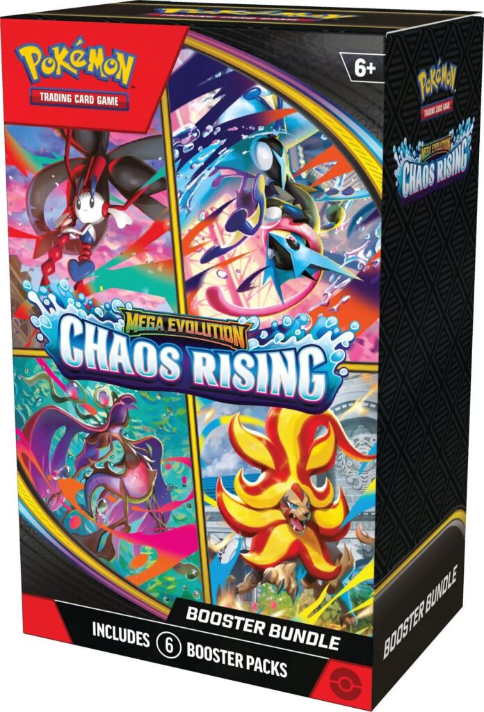 Booster Bundle · Pokémon TCG Mega Evolution Chaos Rising (Inglés)