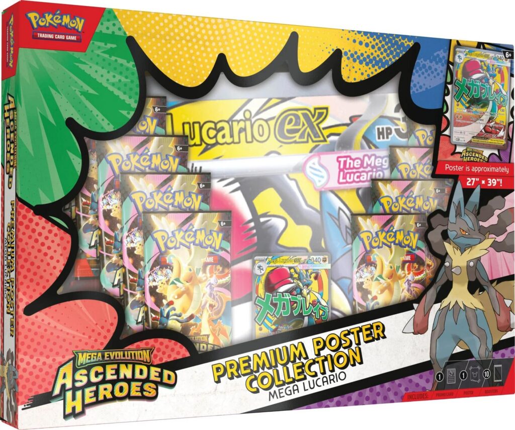PokemonTCG: Megaevolucion Ascenso Heroico - Premium Poster Collection en Español