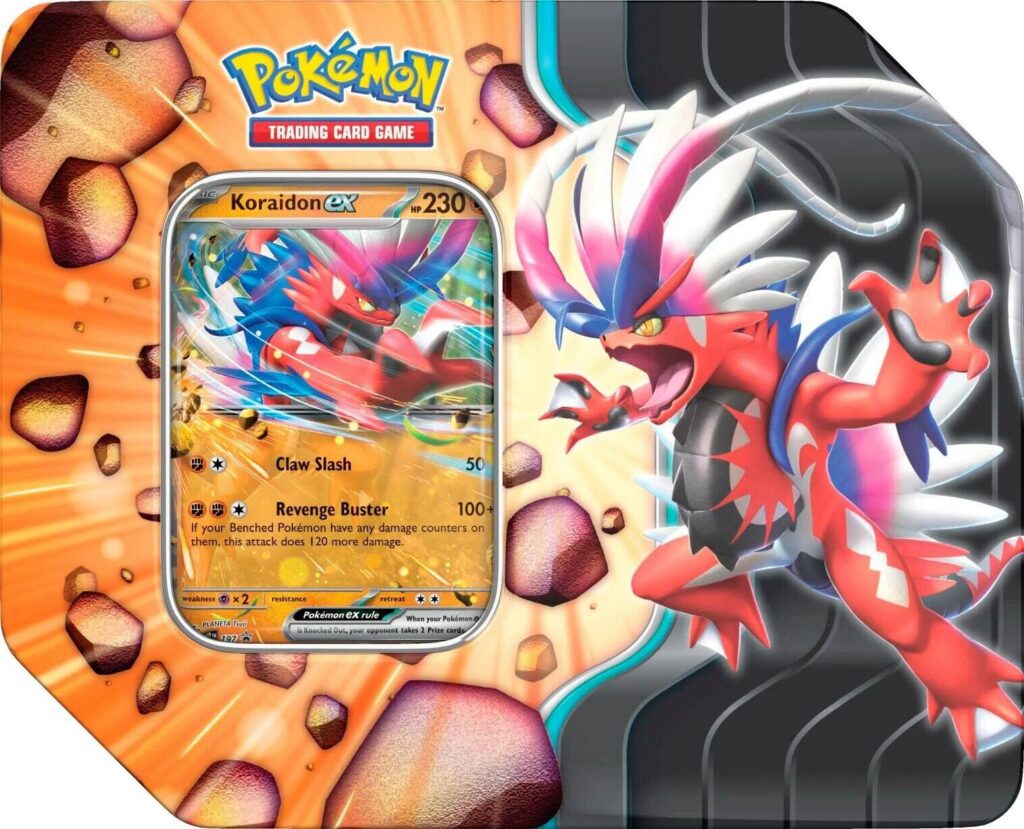 Pokemon TCG - Koraidon Tin 5 Sobres ingles