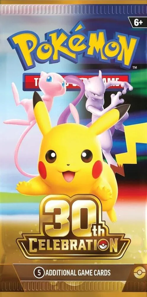 Sobre de Pokémon TCG 30th Celebration en inglés