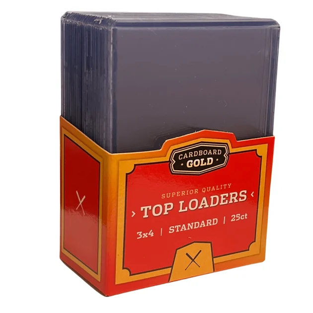 Caja de toploaders 3x4 de Cardboard Gold para cartas estándar