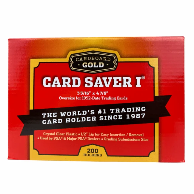 Funda semirrígida Card Saver de Cardboard Gold para enviar cartas a gradear