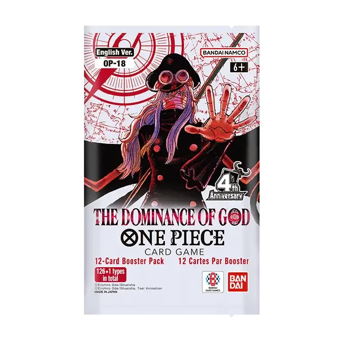 Sobre Booster Pack OP-18 The Dominance of God de One Piece Card Game