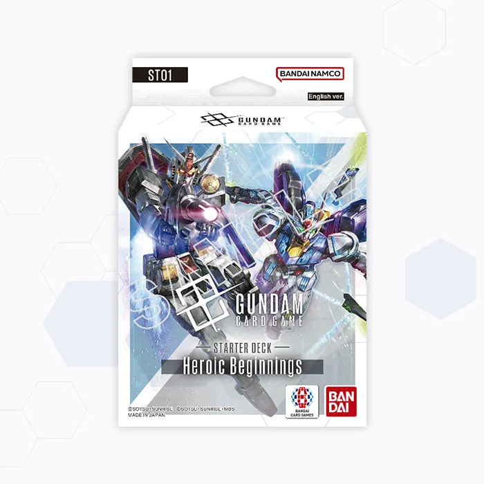 Caja del Starter Deck Heroic Beginnings [ST01] de Gundam Card Game