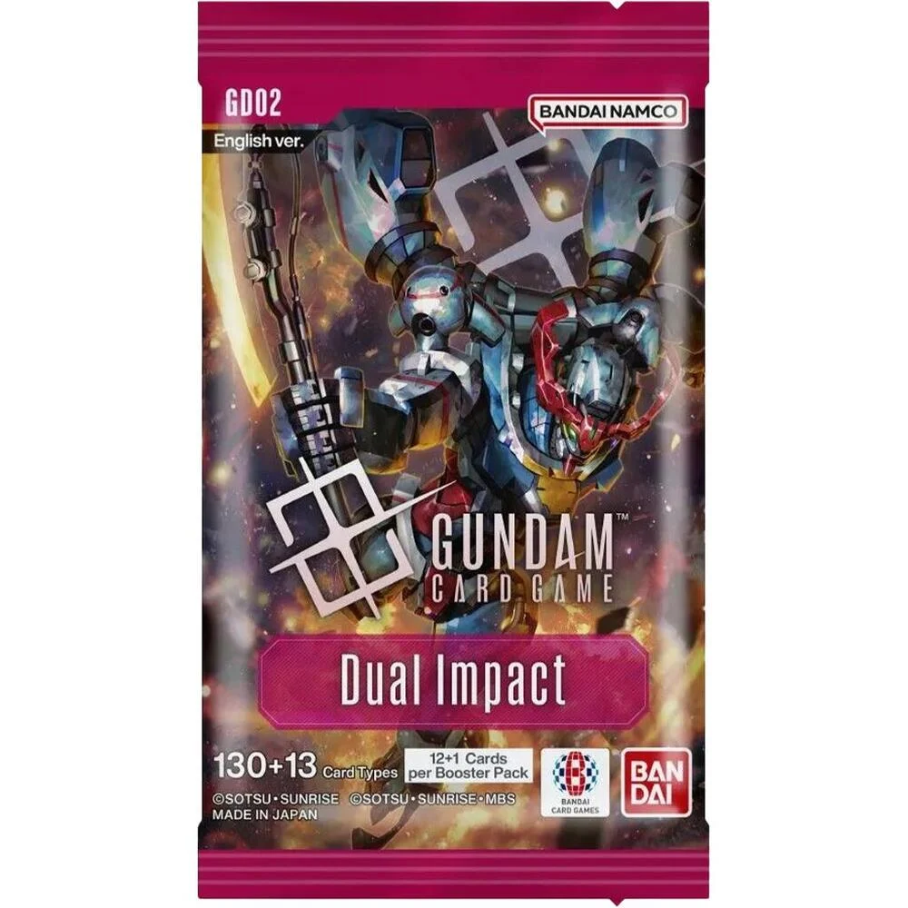 Sobre booster del set Dual Impact [GD02] de Gundam Card Game