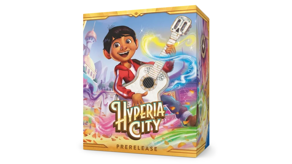 Prerelease Box oficial de Disney Lorcana Hyperia City