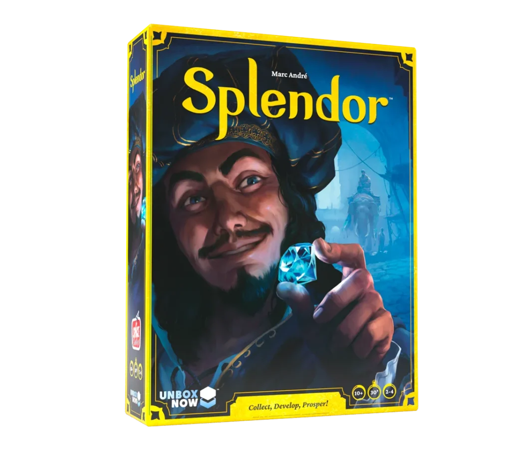 Caja del juego de mesa Splendor, de Space Cowboys