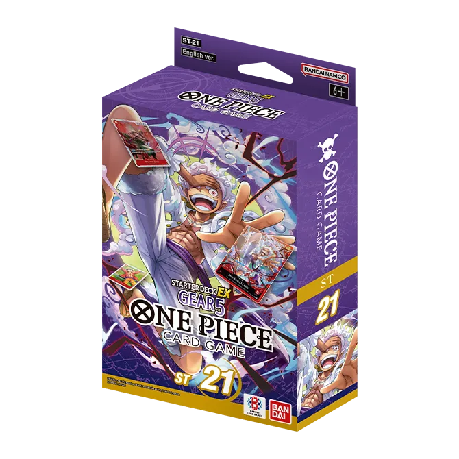 Starter Deck EX ST-21 Gear 5 de One Piece Card Game, edición premium