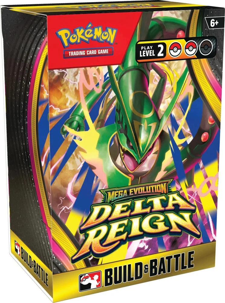 Build and Battle Box de Pokémon TCG Megaevolución-Dominio Delta, el kit oficial de prerelease
