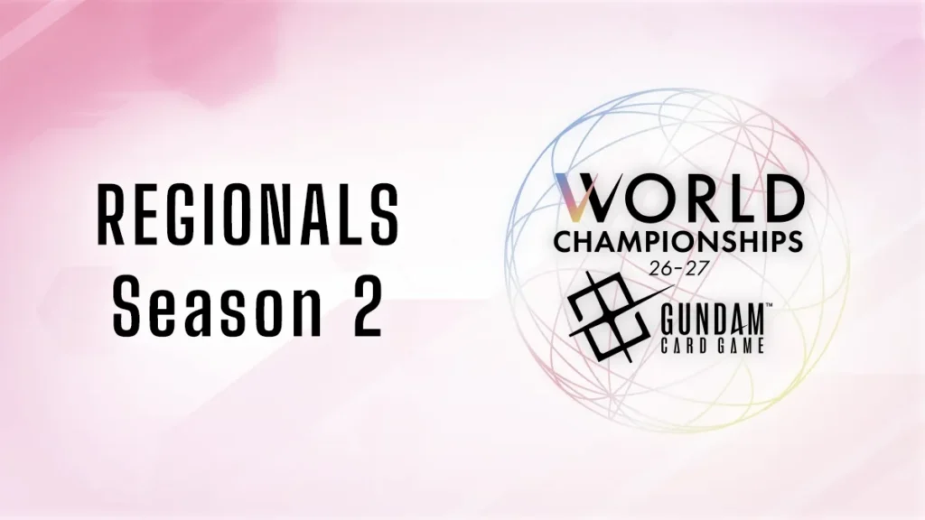Banner oficial de los World Championships 26-27 Regionals Season 2 de Gundam Card Game