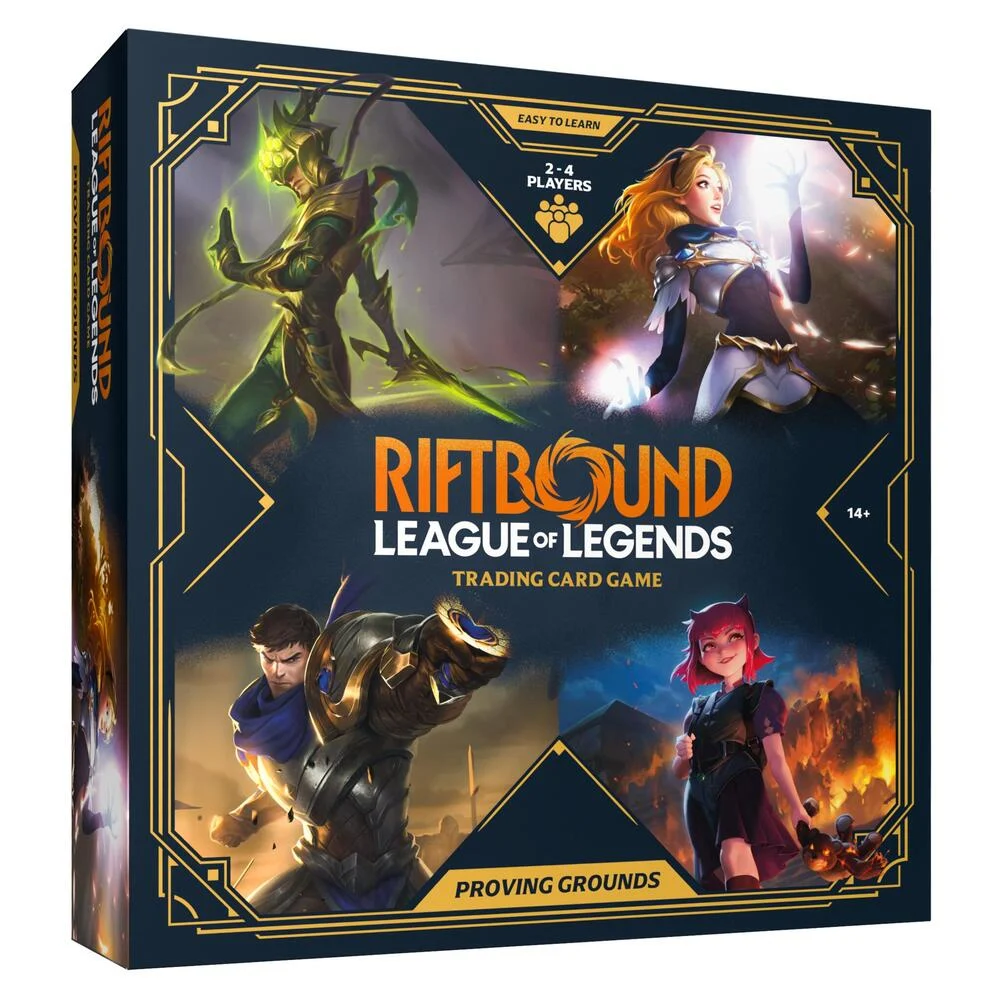 Caja Proving Grounds de Riftbound Origins con mazos listos para jugar